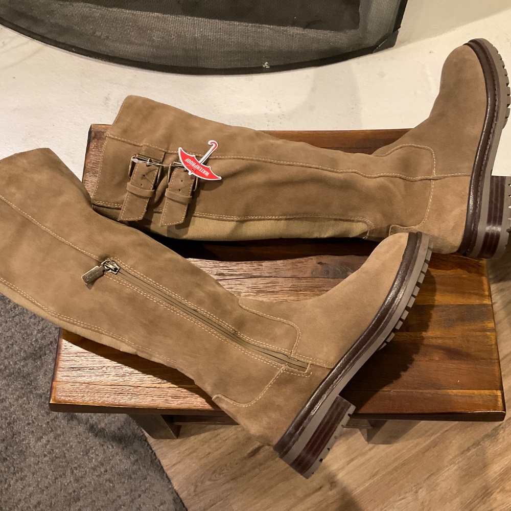 Blondo Reagan Waterproof High Lug Boot Tan size 7 - Picture 6 of 10